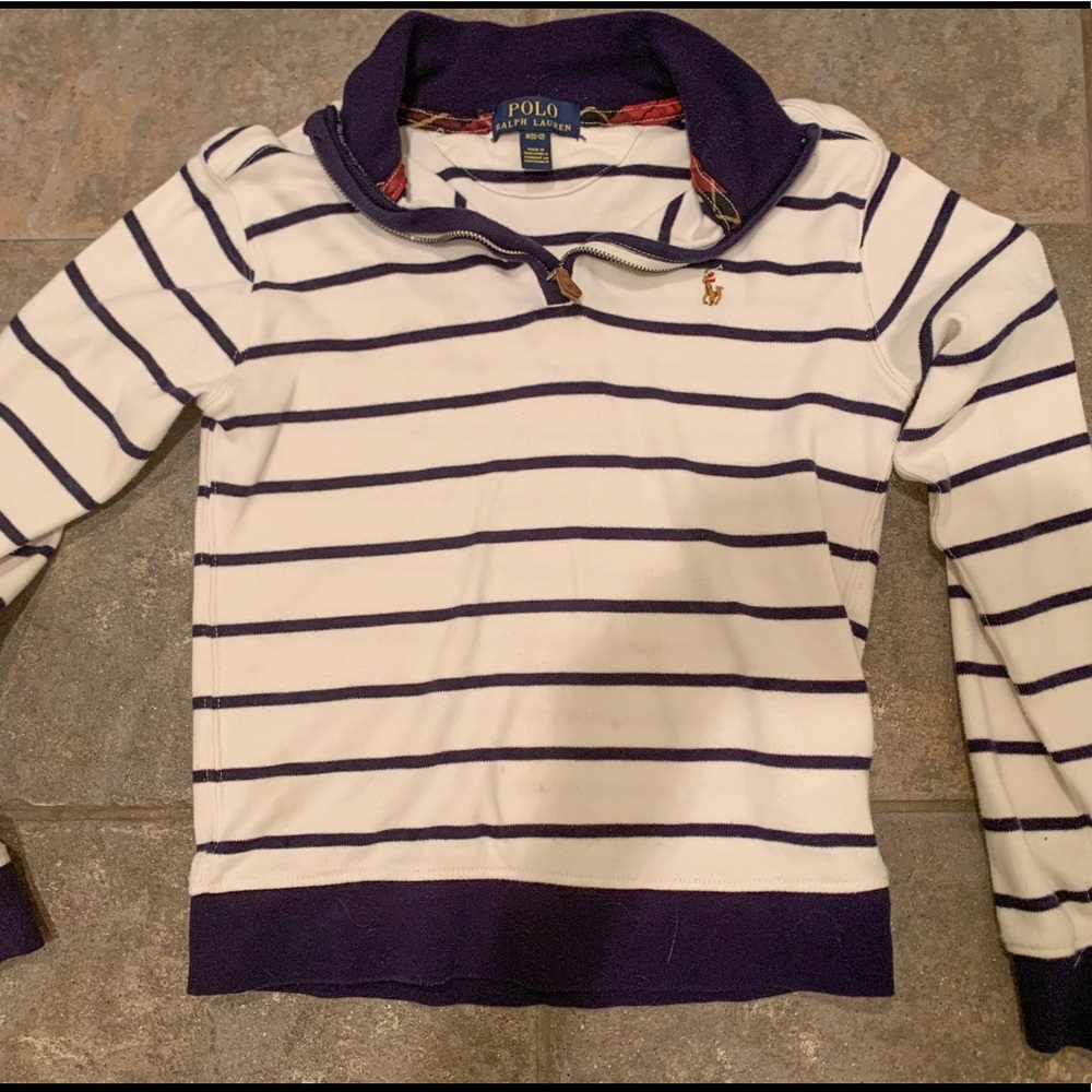Polo Ralph Lauren Striped Half-Zip Sweater